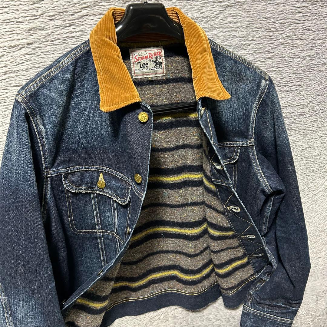 LEE リー ブランケット付ストームライダー　デニムジャケット　XL