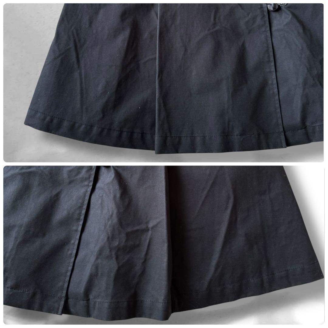 Mackage マッカージュ　トレンチコート　Aライン　ダブルジップ 牛革 黒