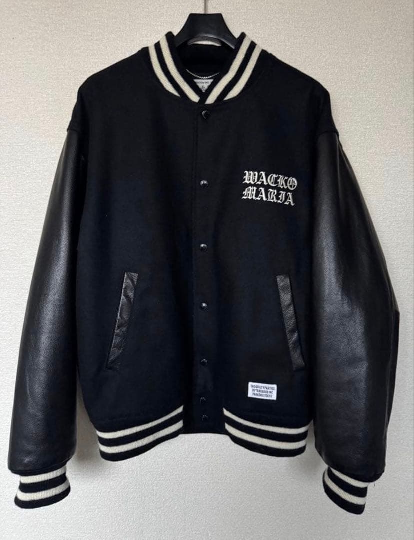 断捨離整理  WACKO Leather Varsity Jacket