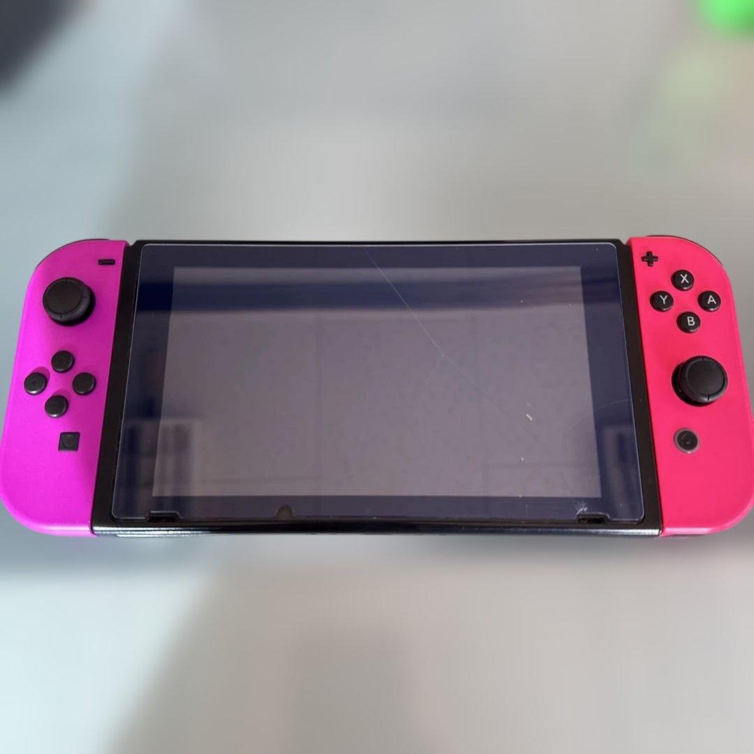 Nintendo Switch 本体 ピンク/黒　追加JOY-con4個セット