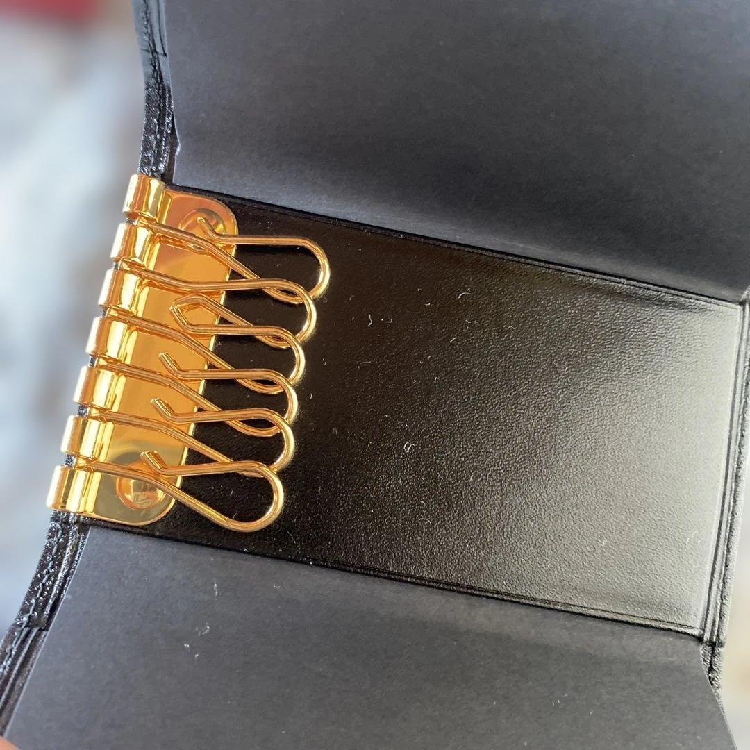 新品Cartier 黒 レザーキーケース　箱付き