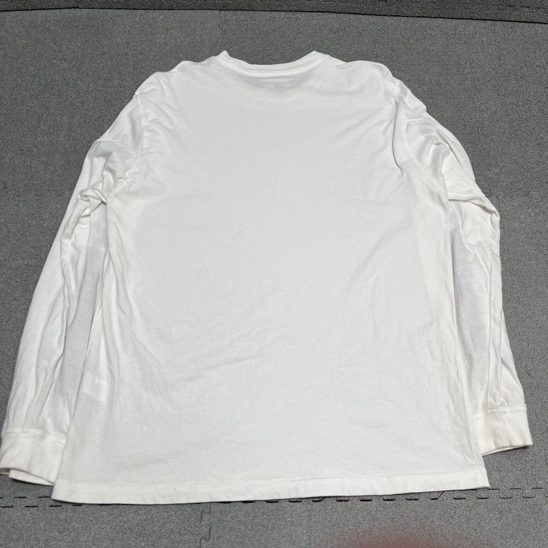 017 両袖Supreme刺繍ロゴ 青×赤アウトライン 白 S ポルトガル製