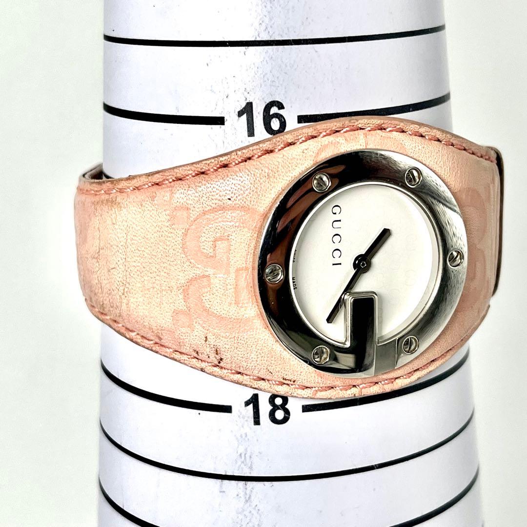 kankanGUCCI グッチ バンデュー 104 シマ文字盤 腕時計