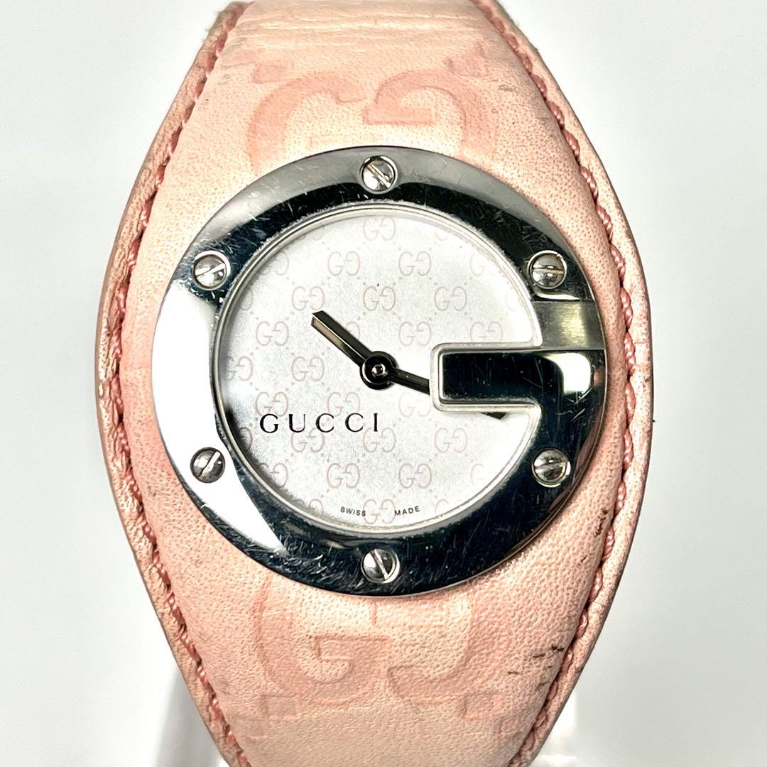 kankanGUCCI グッチ バンデュー 104 シマ文字盤 腕時計