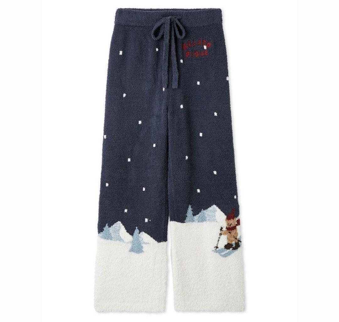 ジェラートピケ【限定品】スキーベアジャガードプルオーバー+ロングパンツ【NVY】