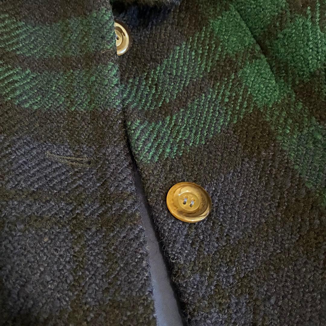 希少✨YORKLAND タータンチェック ロングコート ウール100%