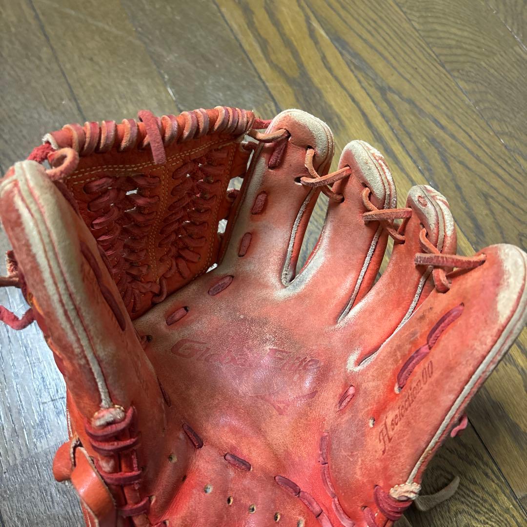 グローバルエリート軟式グローブ オレンジ