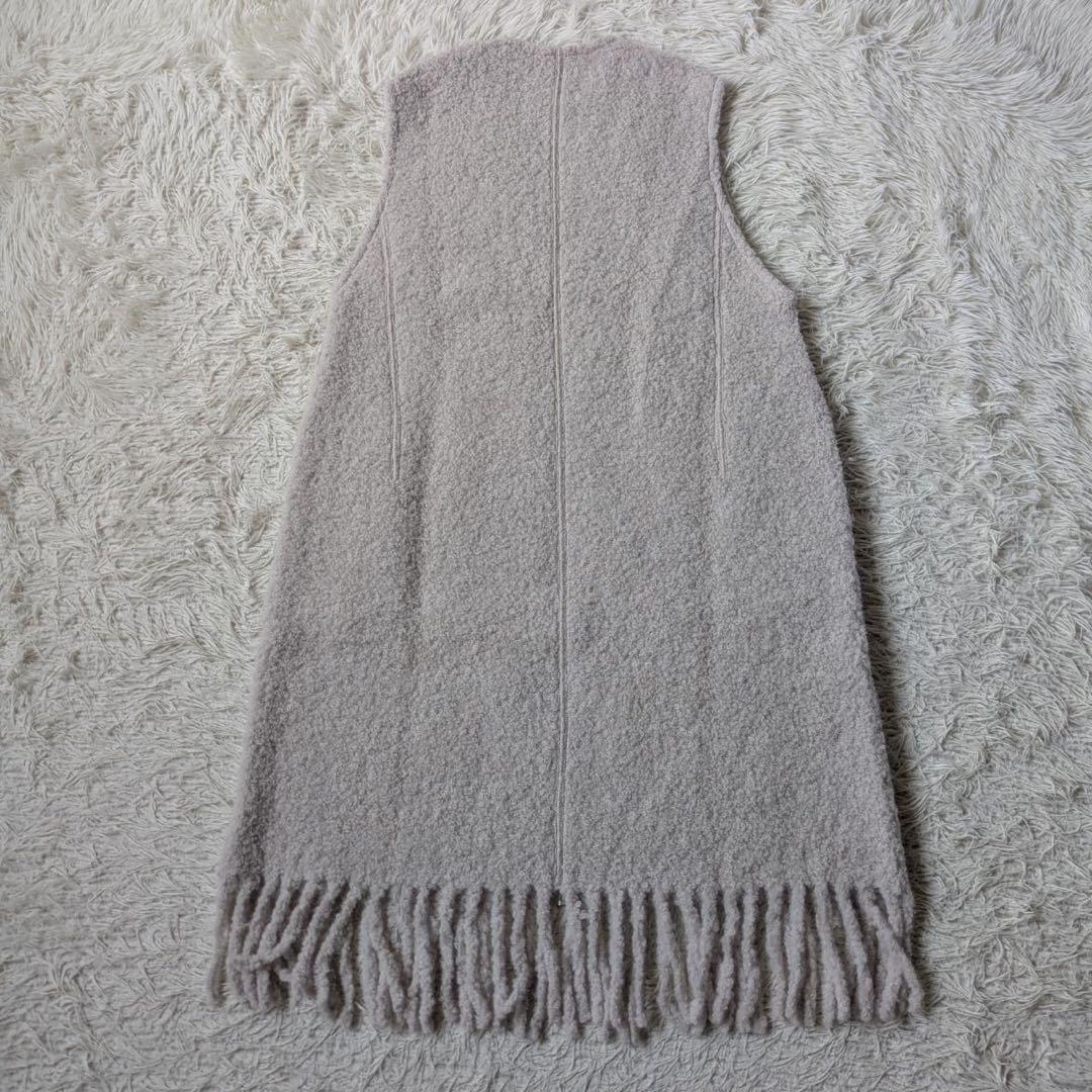 《新品タグ付》トゥモローランド/Ballsey アルパカループフリンジロングジレ