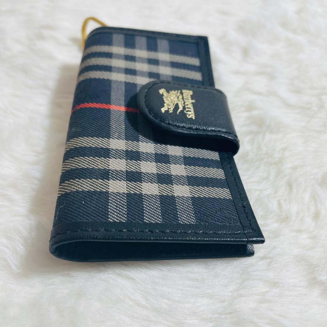 希少未使用級 BURBERRY シャドーホース4連キーケース ノバチェック箱付