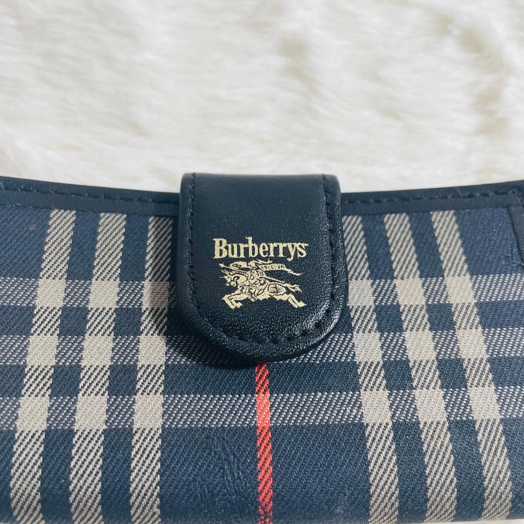 希少未使用級 BURBERRY シャドーホース4連キーケース ノバチェック箱付