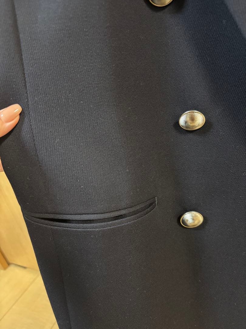 halu！CINOH ネイビーダブルブレストベスト