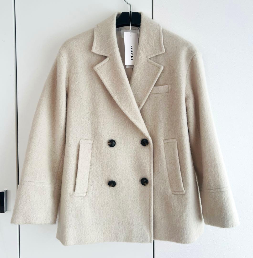 専用[試着のみ]FRAY I.D オーバーサイズウールシャギージャコット 0