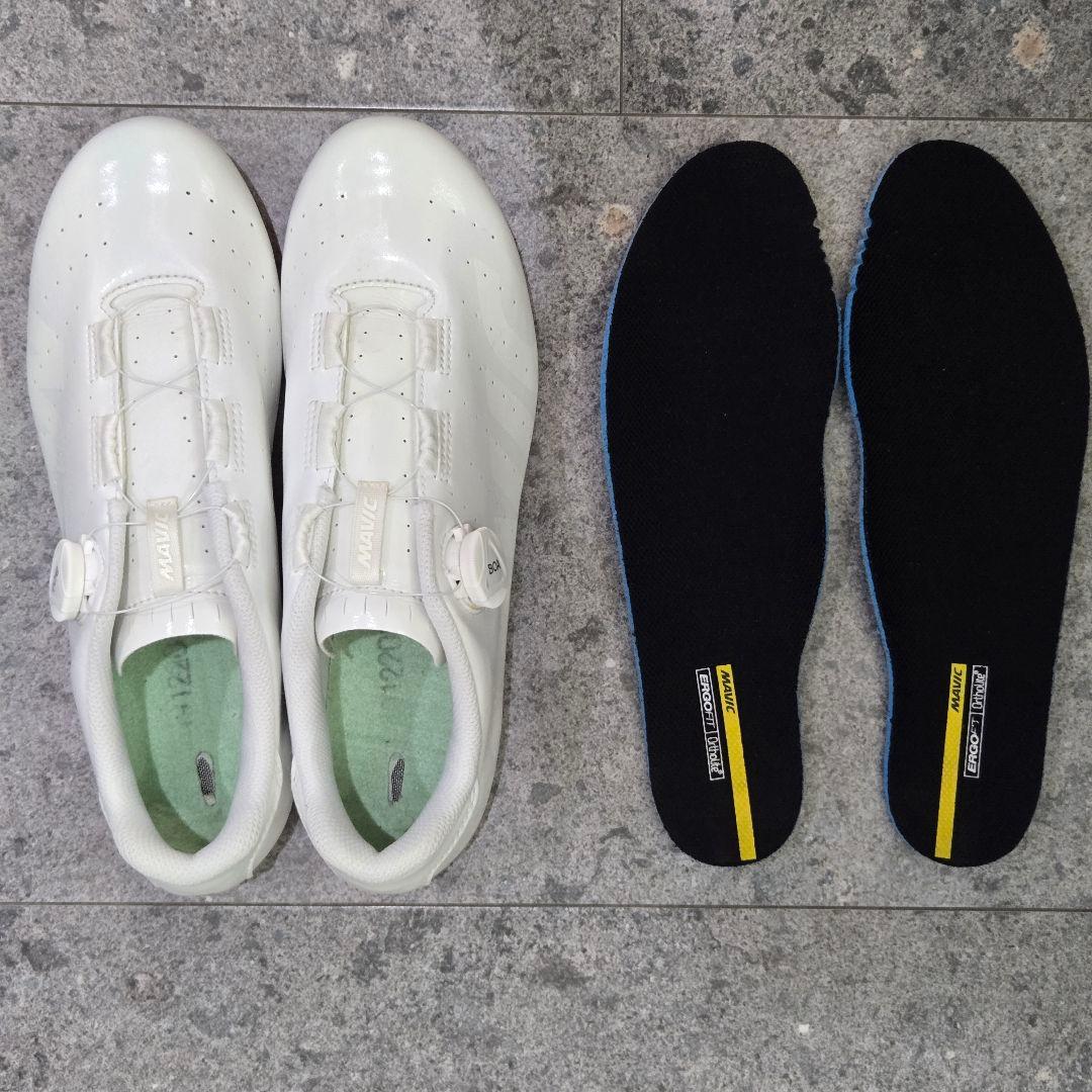 【美品・希少】MAVIC COSMIC BOA オールホワイト 27cm