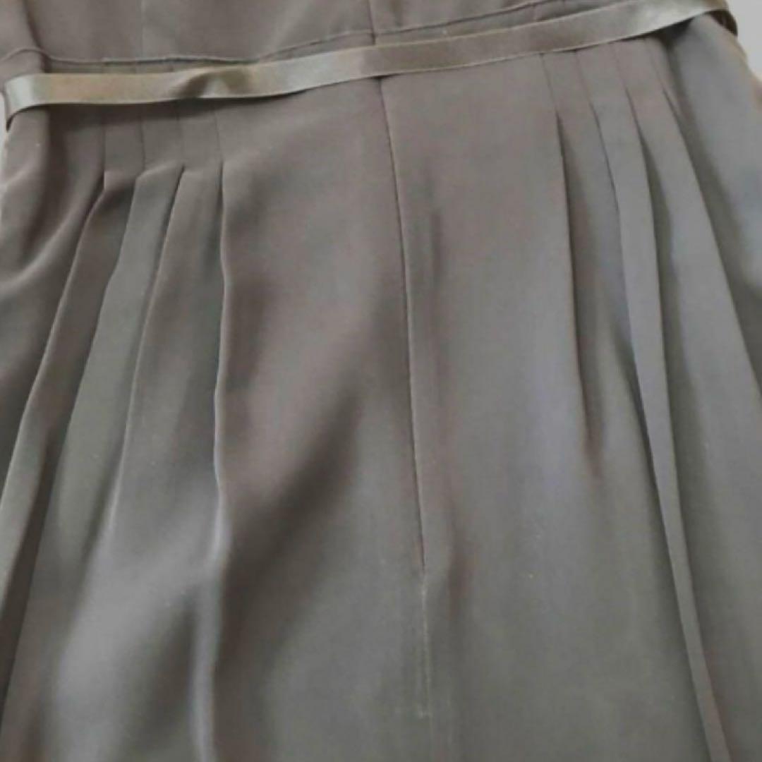 新品　未使用　エムズグレイシー　ワンピース　花柄刺繍　ウエストリボン　ブラック