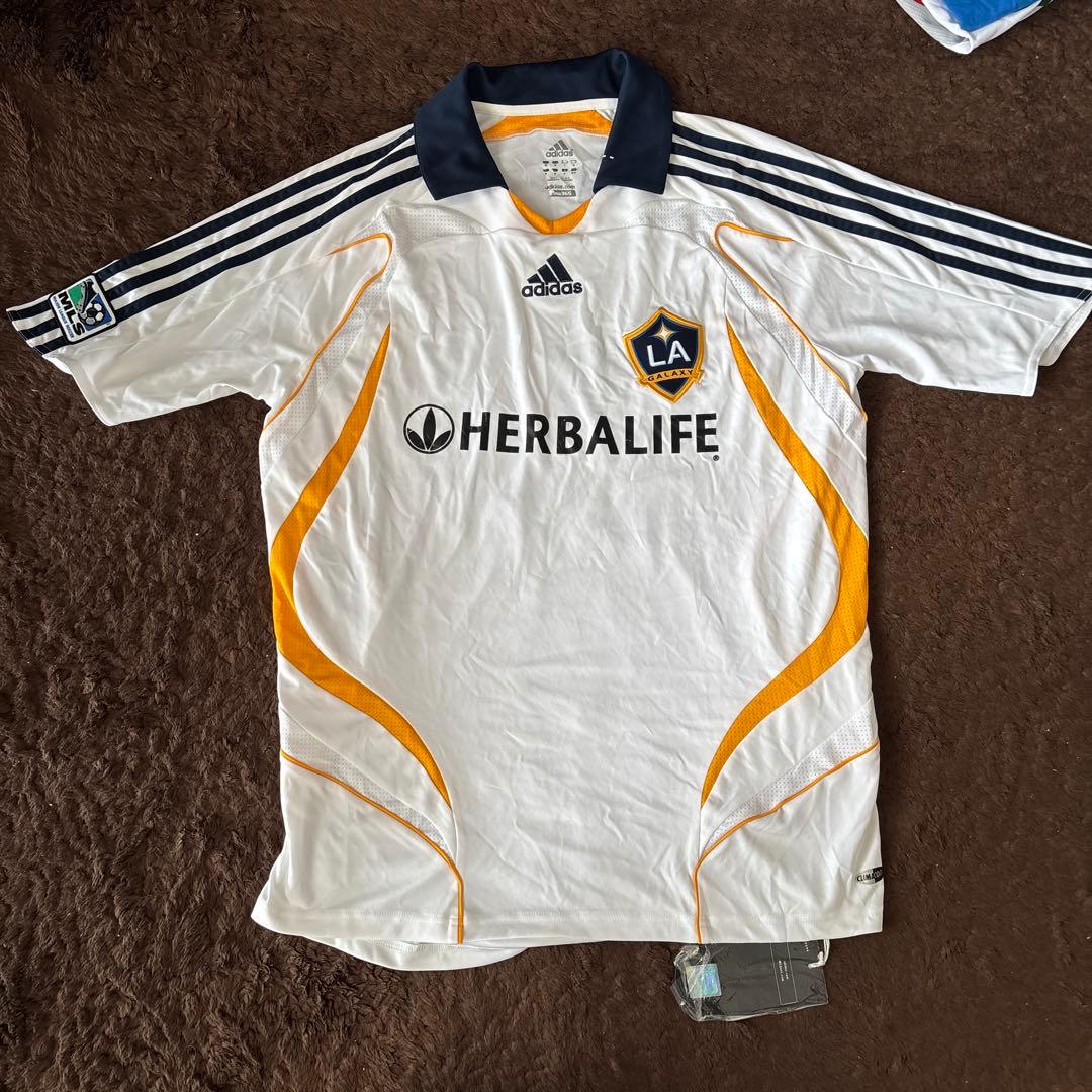 新品限定！MLSアディダスロサンゼルスギャラクシーユニフォームLL/ベッカム23