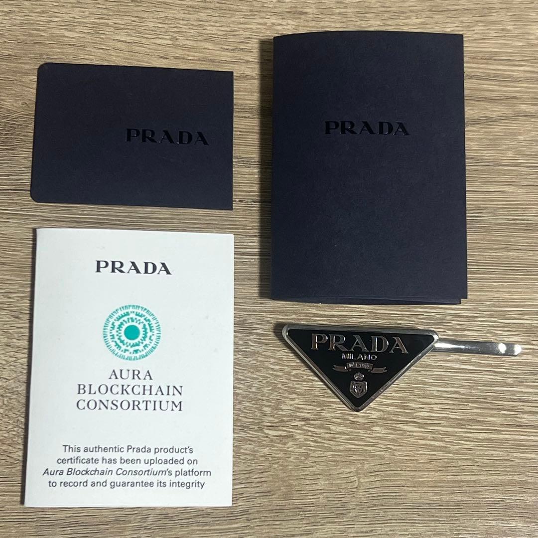 【正規品】PRADA メタルヘアピン