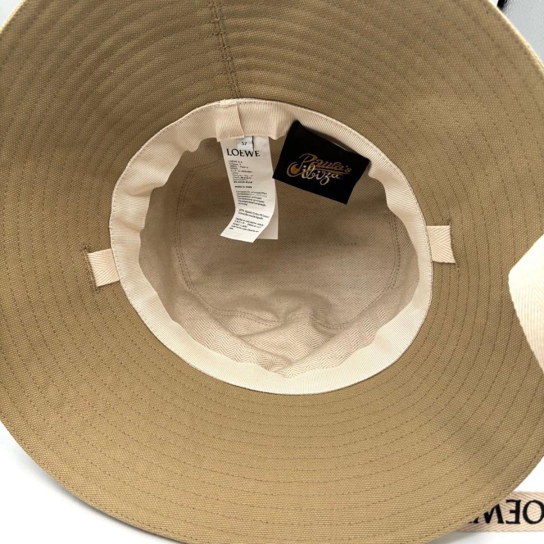 新品同様 ロエベ パウラズイビザ キャンバス バケットハット フィッシャーマン