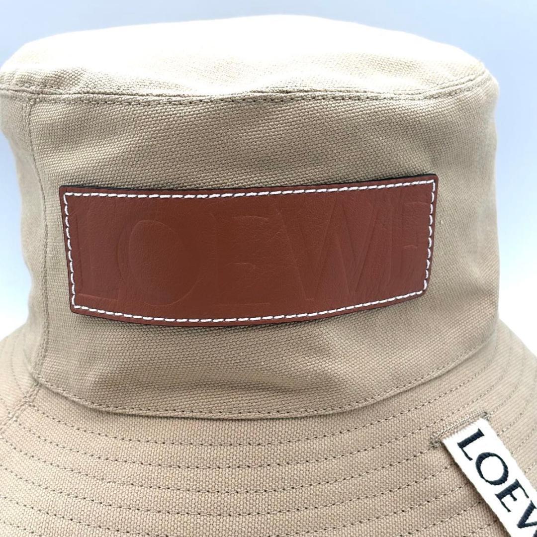 新品同様 ロエベ パウラズイビザ キャンバス バケットハット フィッシャーマン