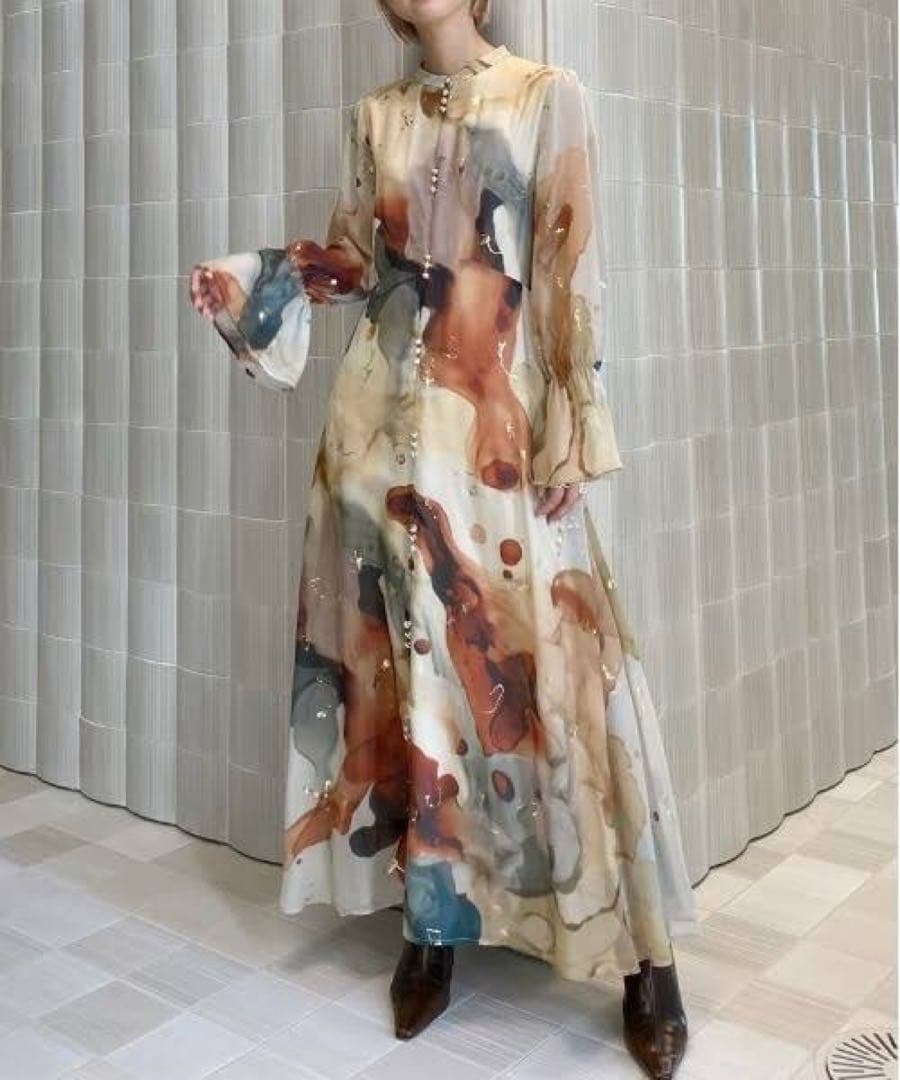 UNDRESSED AMELIA INK ART DRESS　AMERI