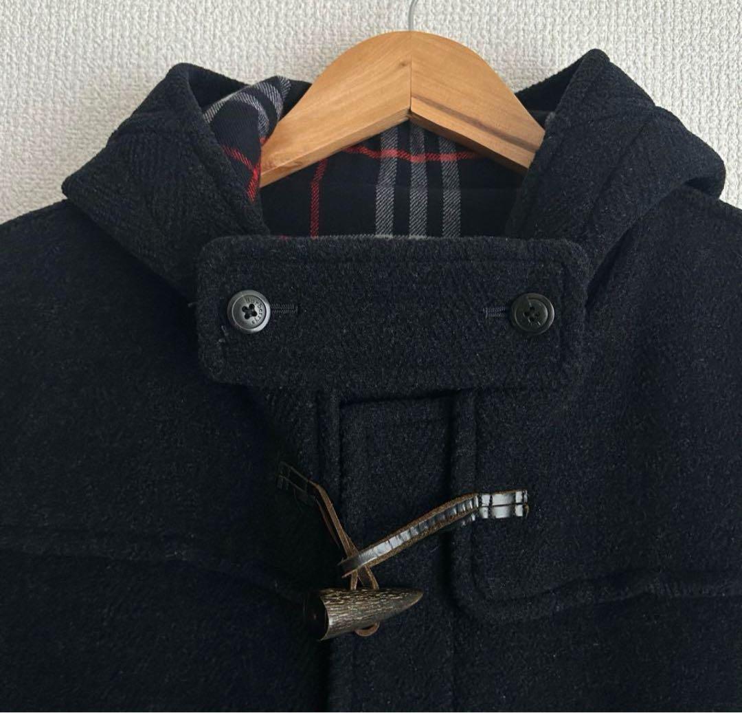【美品】バーバリーズ 表記L ダッフルコート ムーアブルック ネイビー