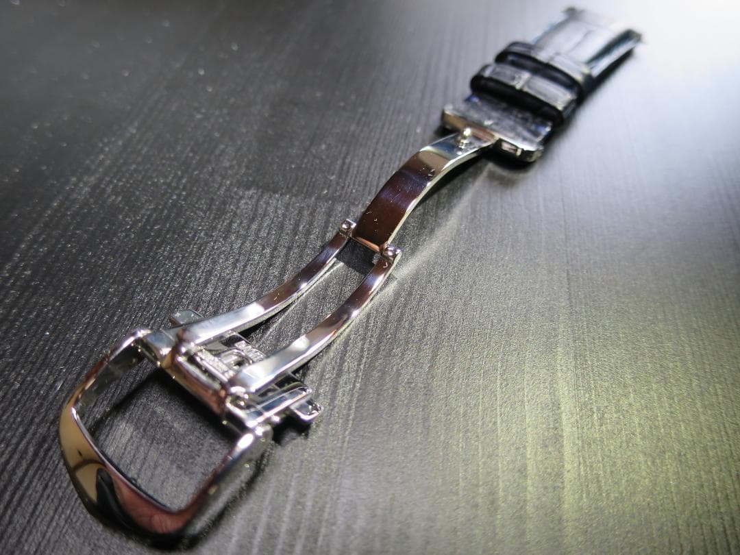 CASSISアリゲーターベルトADONARA D 20mm ダークブルー