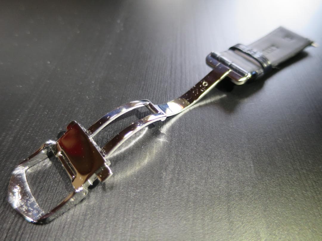 CASSISアリゲーターベルトADONARA D 20mm ダークブルー