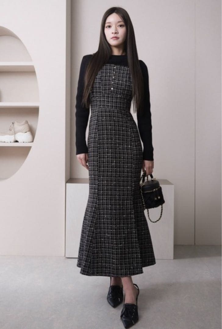 【美品】LIP SERVICE マーメイドジャンスカワンピース