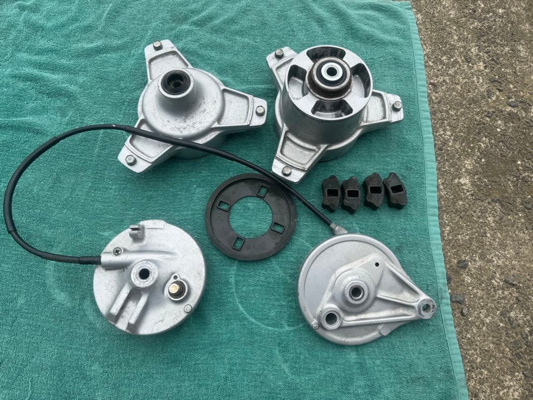 10インチアルミホイール .純正3本ハブセット