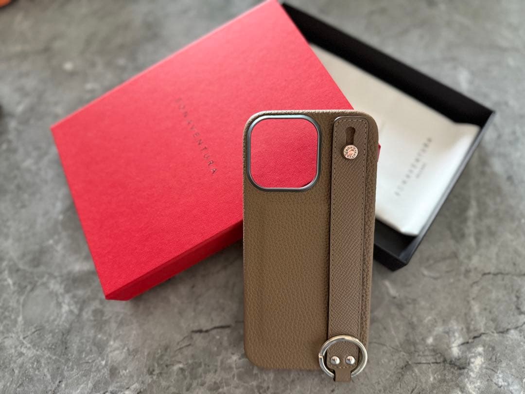 BONAVENTURA レザー iPhone16 promax ケース ベージュ