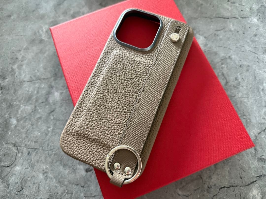 BONAVENTURA レザー iPhone16 promax ケース ベージュ