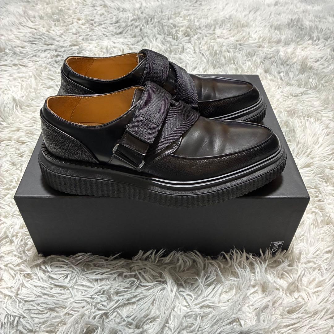 【美品】dunhill 本革 ベルクロ BLACK〈定価146,300円〉