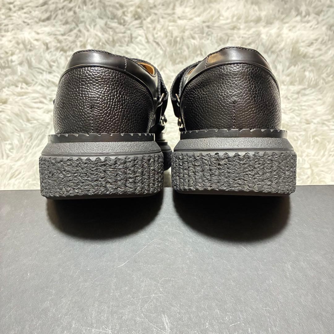 【美品】dunhill 本革 ベルクロ BLACK〈定価146,300円〉