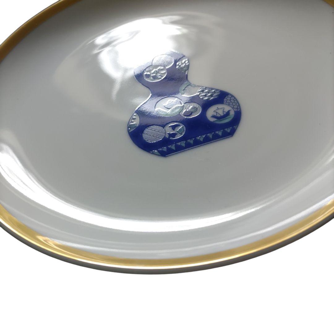 深川製磁　ブルーチャイナ　プレートセット