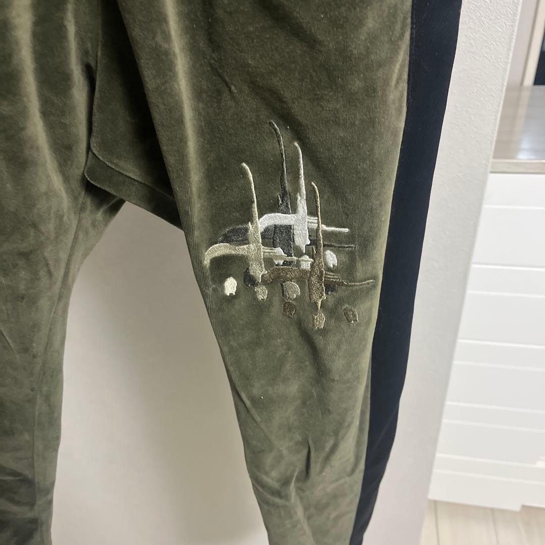 オリーブグリーン サルエルパンツ