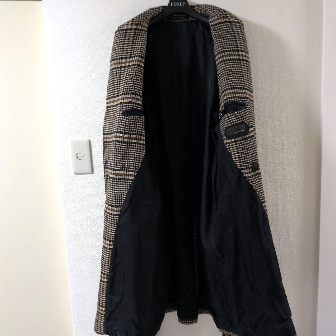 専用　　美品✨タリアトーレ RIDLEY ダブル チェック ロングコート ベルト