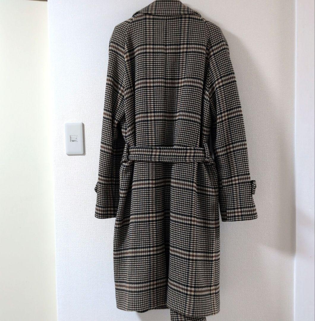 専用　　美品✨タリアトーレ RIDLEY ダブル チェック ロングコート ベルト