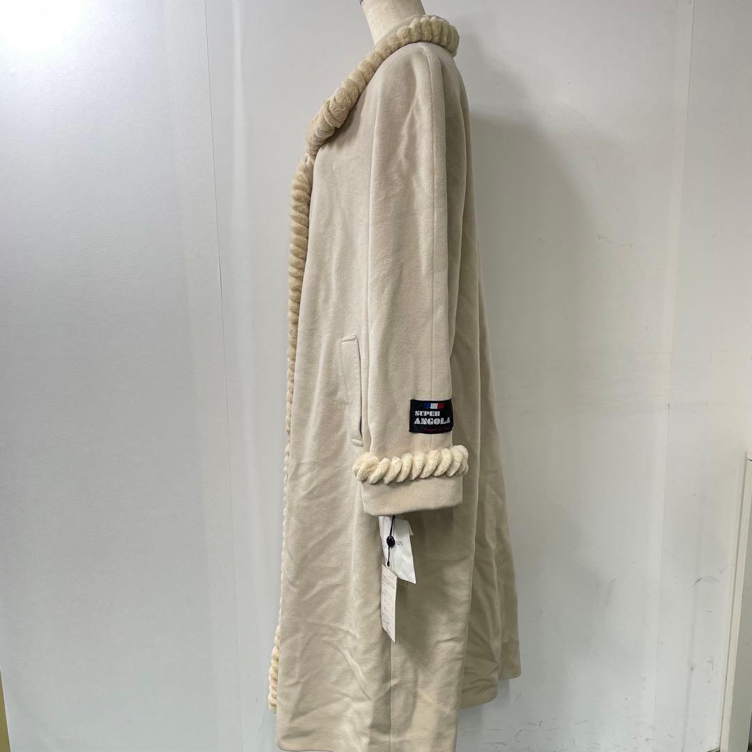 BALMAIN バルマン　アンゴラ　コート　9号　ベージュ　レディース　未使用