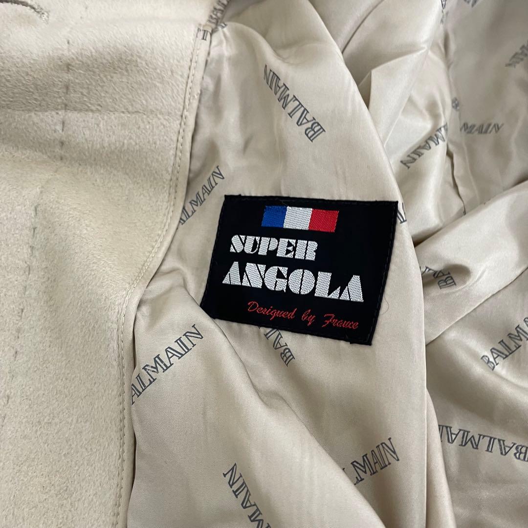 BALMAIN バルマン　アンゴラ　コート　9号　ベージュ　レディース　未使用