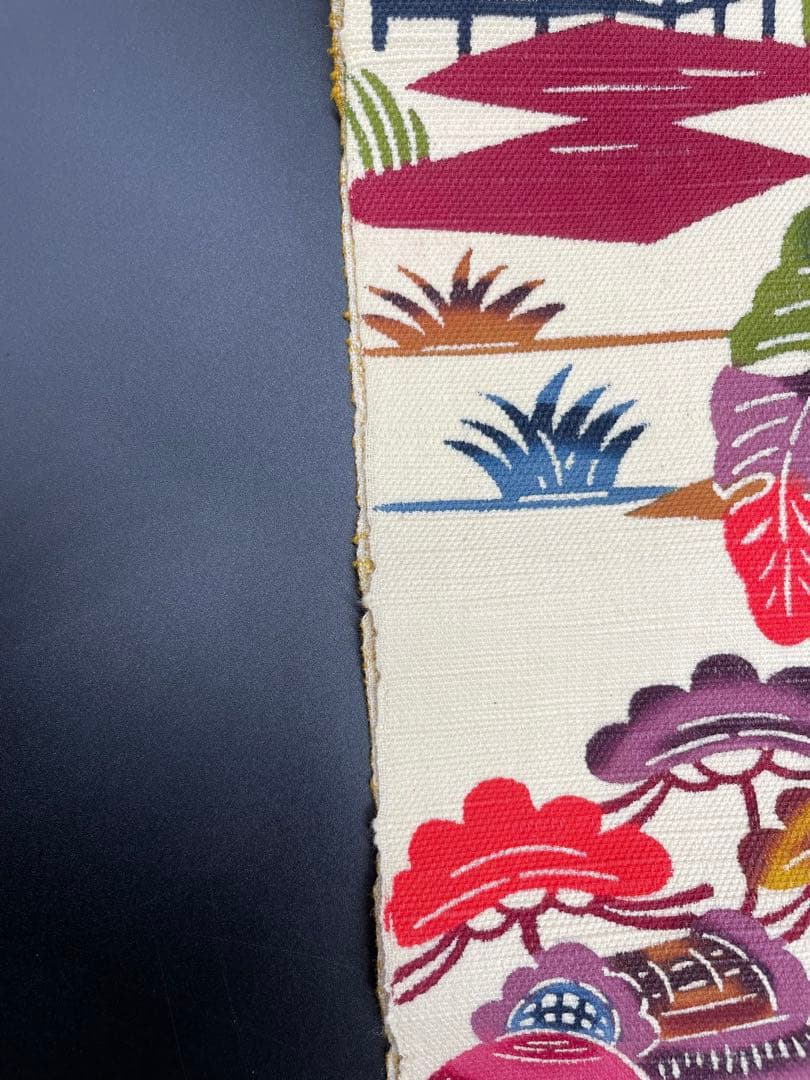 △名古屋帯 洒落帯　高級△ 正絹　紅型　型染　古典柄　293