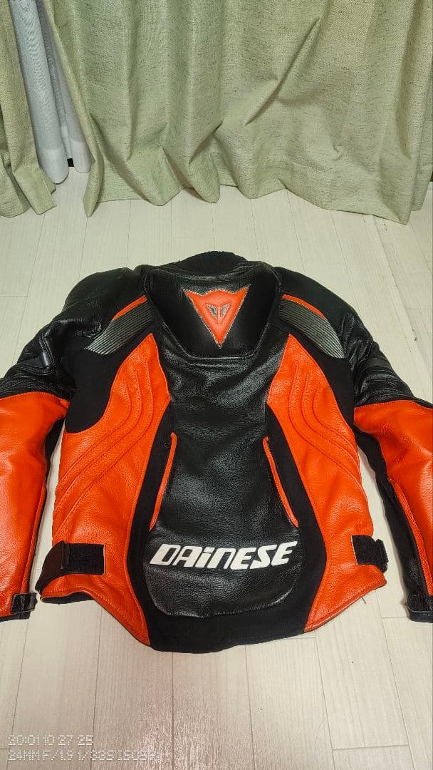 Dainese レザージャケット ブラック/レッド　サイズ46