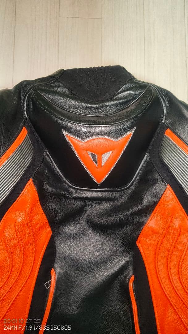 Dainese レザージャケット ブラック/レッド　サイズ46