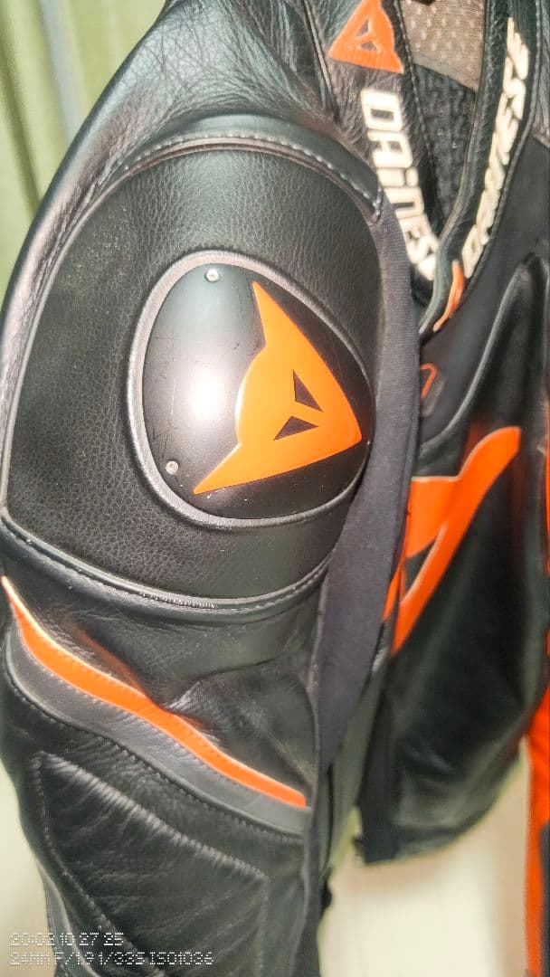 Dainese レザージャケット ブラック/レッド　サイズ46