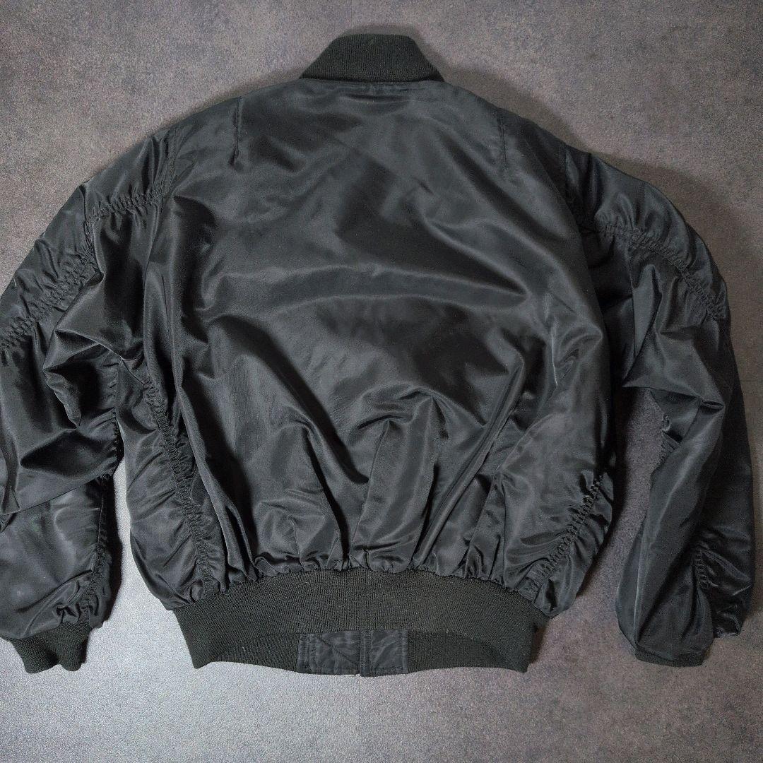 入手困難 Schott ショット MA-1 フライトジャケット 短丈 黒 F