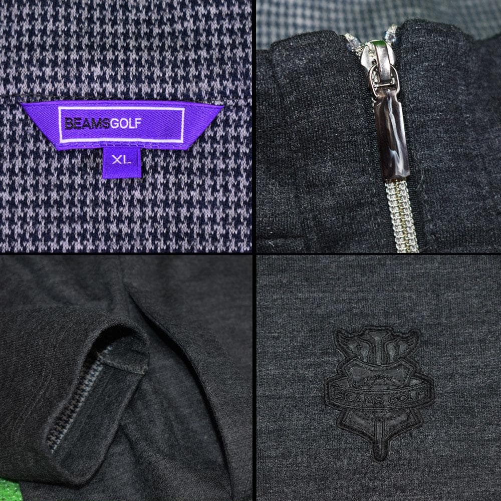 BEAMS GOLF/ビームス ゴルフ ジップジャケット【チャコール/XL】美品