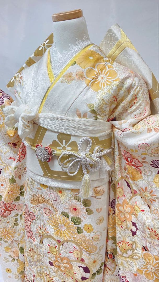 振袖 正絹 成人式　振袖6点セット　振袖フルセット