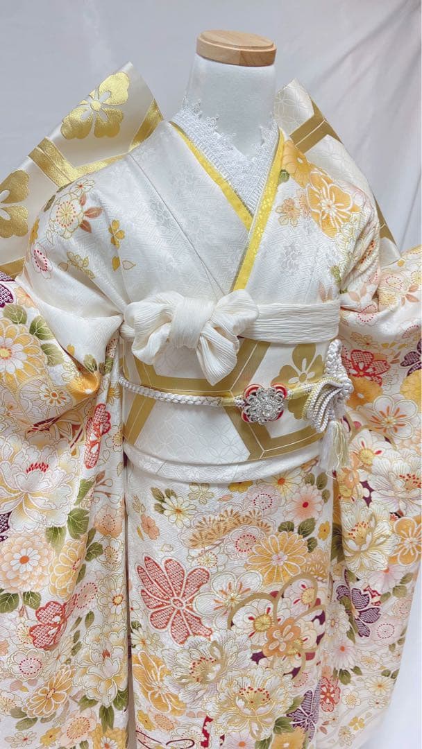 振袖 正絹 成人式　振袖6点セット　振袖フルセット
