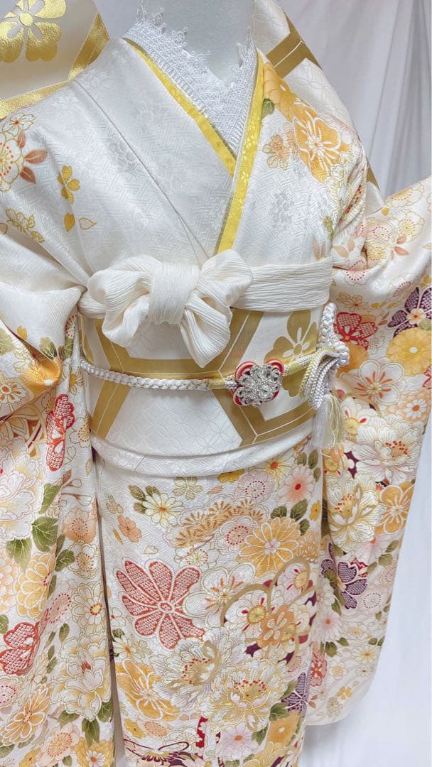 振袖 正絹 成人式　振袖6点セット　振袖フルセット