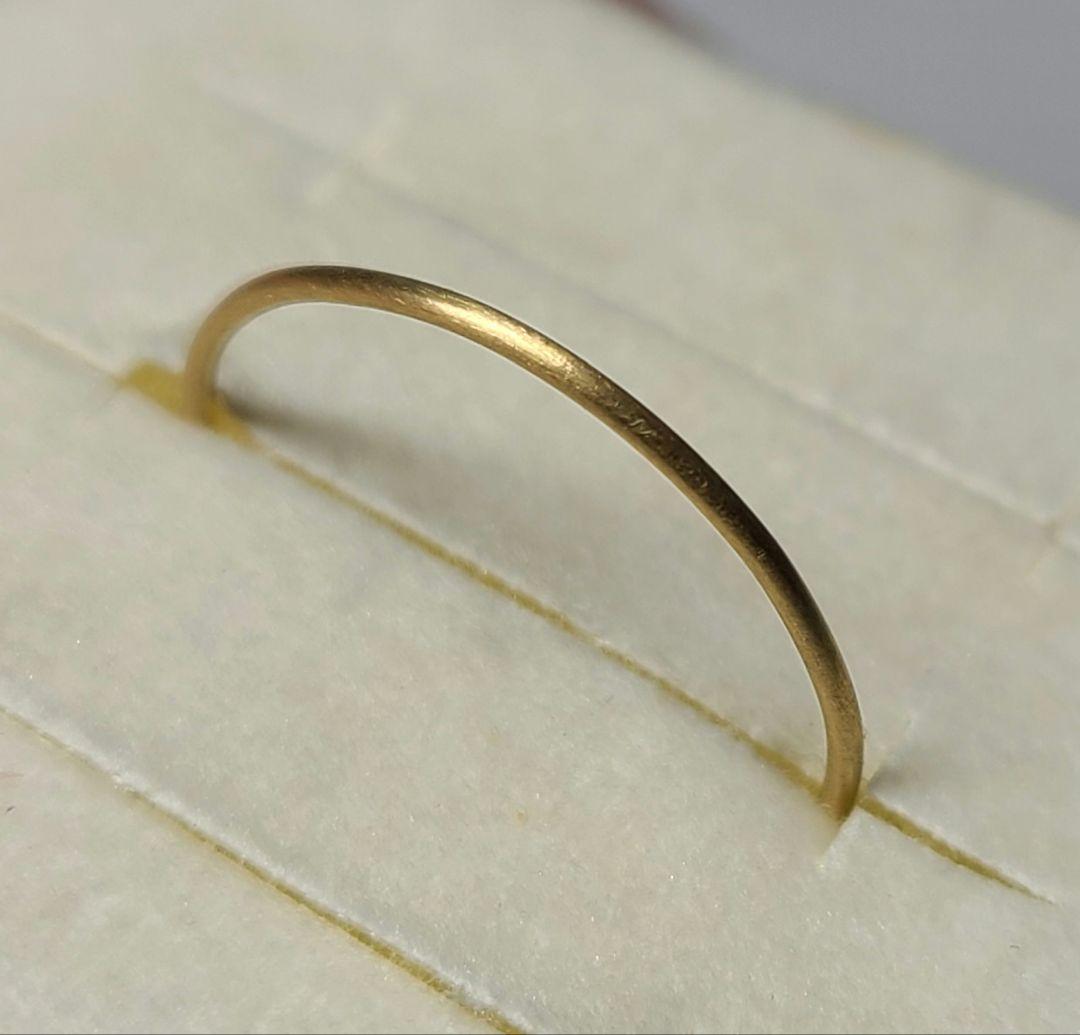 重ねづけにもぴったりです!★18金プレーンリング★