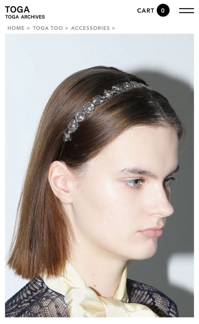 未使用品　TOGA TOO L NARROW HEADBAND