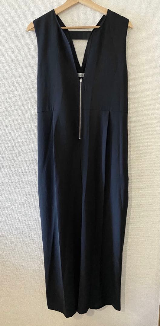 【美品】エイミーロウ バックロゴテープオールインワン ブラック 黒